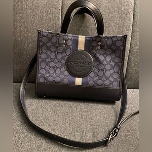 Coach Dempsey Signature Stripe Tote